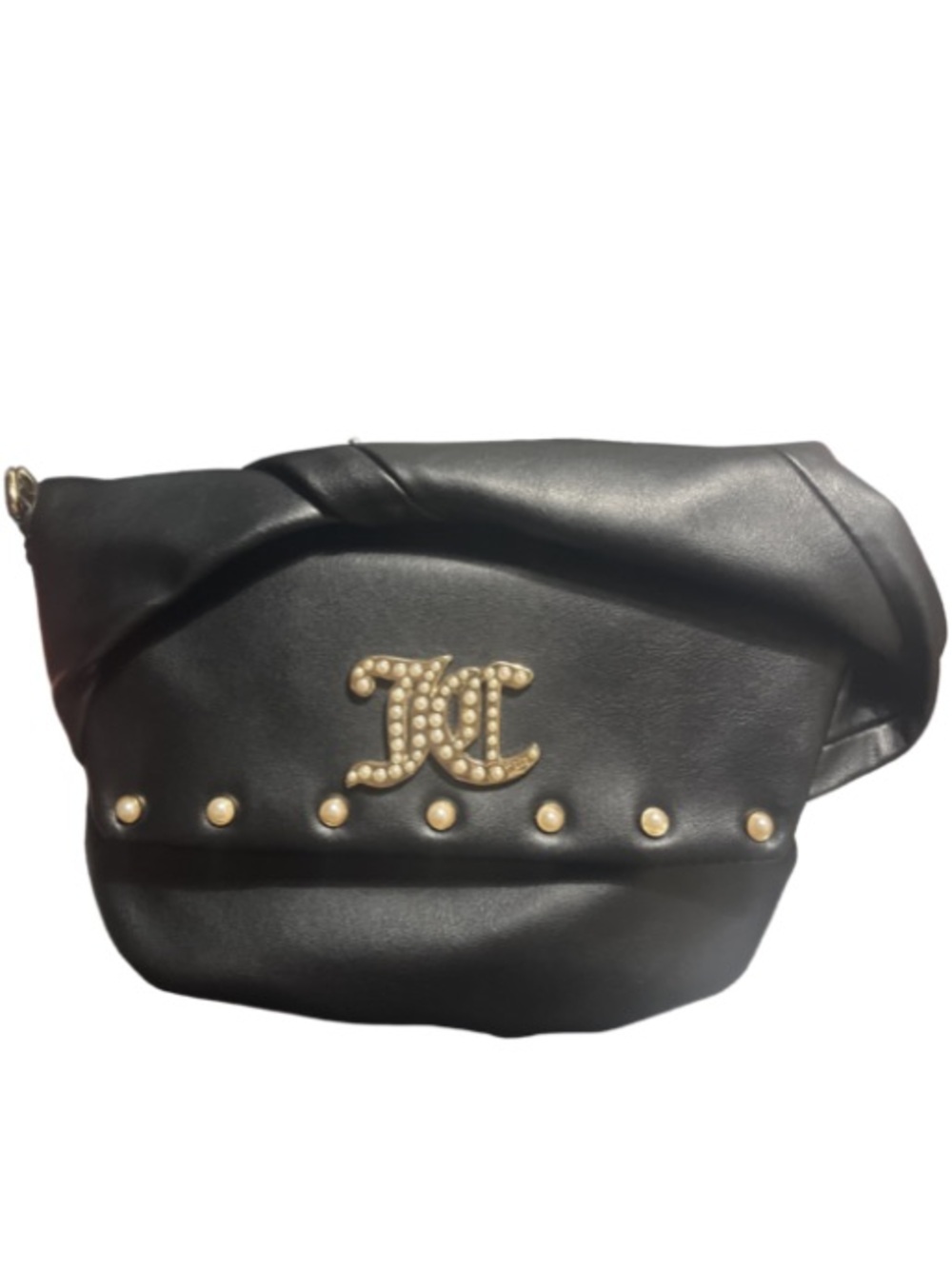 Juicy Couture Liquorice Black Soft Bow Crossbody Bag NWT